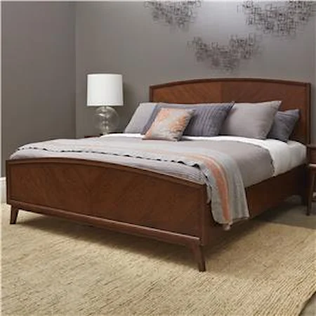 King Mid-Century Modern Wood Bed